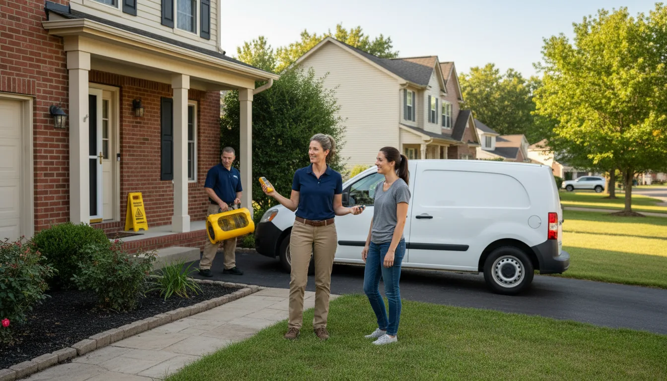Water restoration image for Home Water Damage Repair in Bristow, IN
